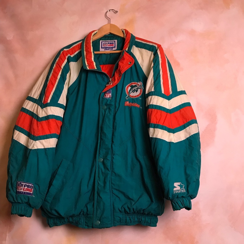 True 90s Vintage Miami Dolphins Starter Jacket